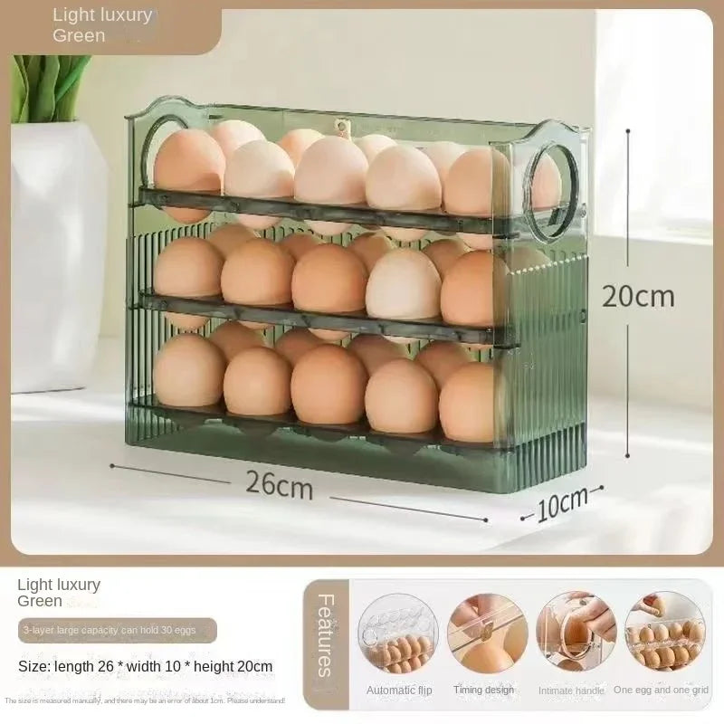 Egg Storage Box Refrigerator Organizer Food Containers Egg Fresh-keeping Case Holder Tray Dispenser Kitchen Storage Boxes