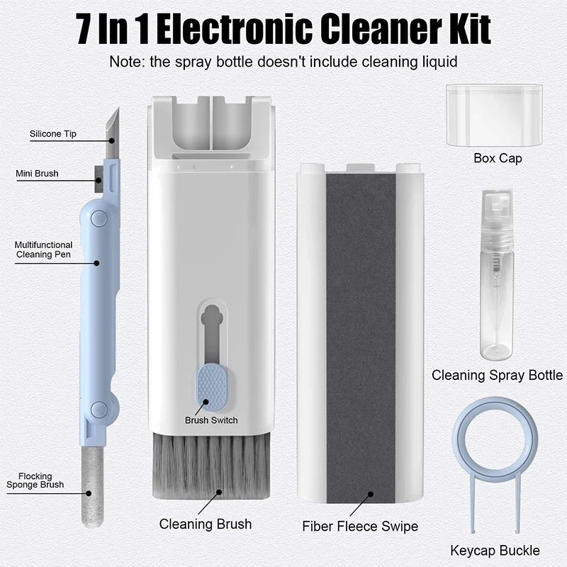 7-in-1 Keyboard & Earphone Cleaning Kit with Keycap Puller