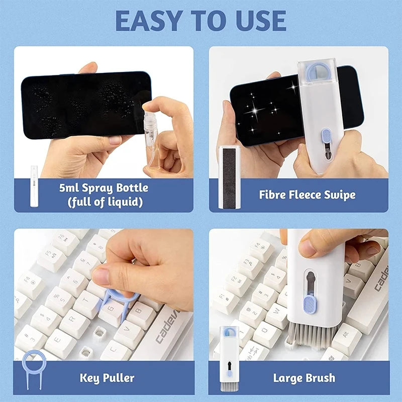 7-in-1 Keyboard & Earphone Cleaning Kit with Keycap Puller