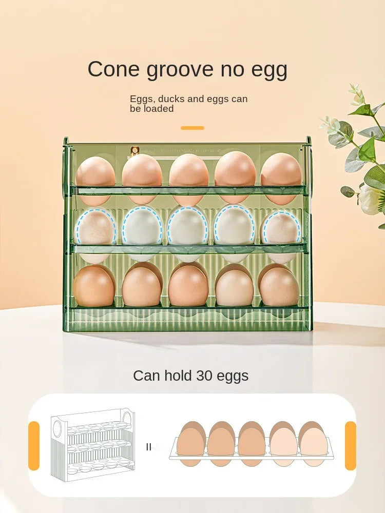 Egg Storage Box Refrigerator Organizer Food Containers Egg Fresh-keeping Case Holder Tray Dispenser Kitchen Storage Boxes