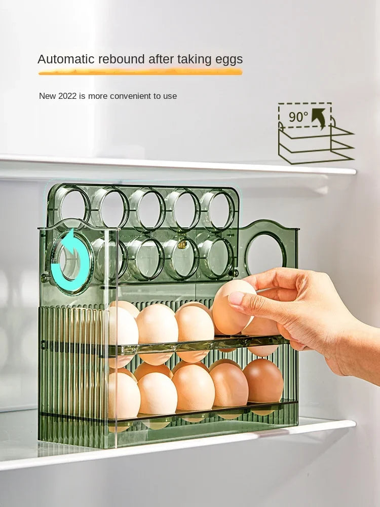 Egg Storage Box Refrigerator Organizer Food Containers Egg Fresh-keeping Case Holder Tray Dispenser Kitchen Storage Boxes